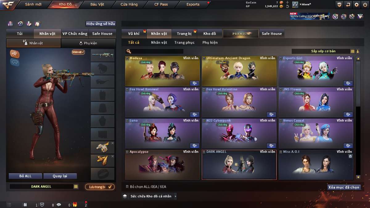 shop acc cf uy tin gia re